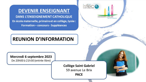 Réunion d'accueil et d'information Devenir Enseignant Ille-et-vilaine