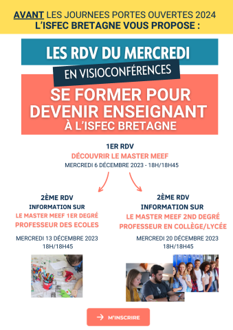 Les rendez-vous du mercredi pour découvrir la formation pour devenir enseignant